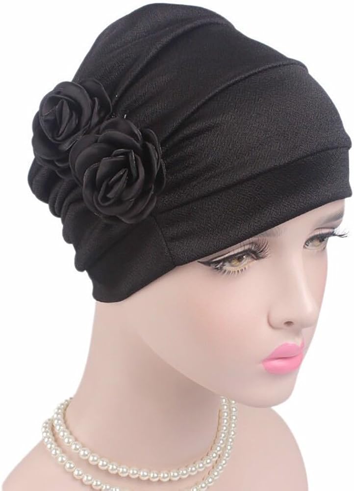 Gorra Beanie De Tela con 2 Flor De Adorno para Fiesta Boda ...