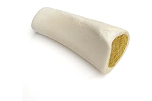 Cadet Stuffed Shin Bone, Long-Lasting Dog Chew Bones for Aggressive Chewers, High Protein Filled Bone Dental Chew for Dogs, Bacon & Cheese Flavor Filling, 5-6" for Large Dogs