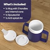 JFA Supplies 165ml Blue Adult Drinking Mug Two Handles Non Spill Cup view 6