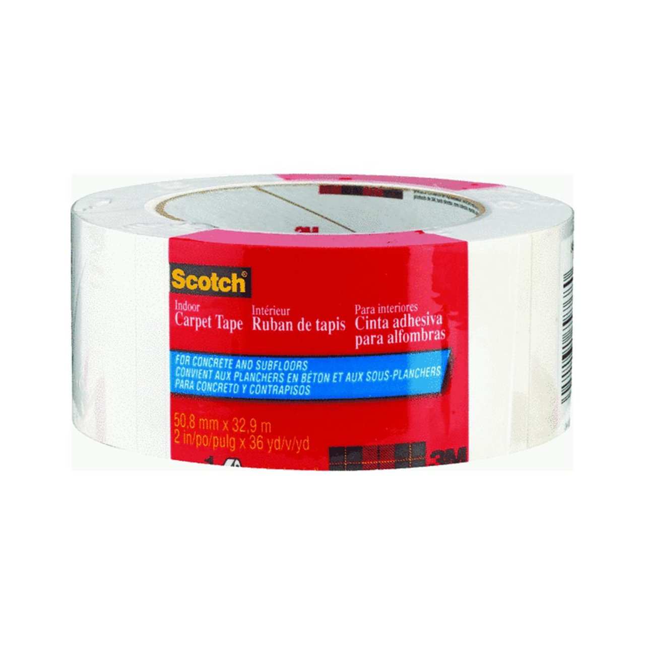 3M Scotch 345PQ Indoor Carpet Tape for Concrete and Subfloors, 36 yds