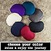 Seat Of Your Soul Burgundy Meditation Cushion – 10 Colors Crescent Yoga Pillow; Organic Cotton Zafu Cover & Zipper Liner to Adjust USA Buckwheat Hulls; Floor Pouf for Sitting Kids, Men or Women