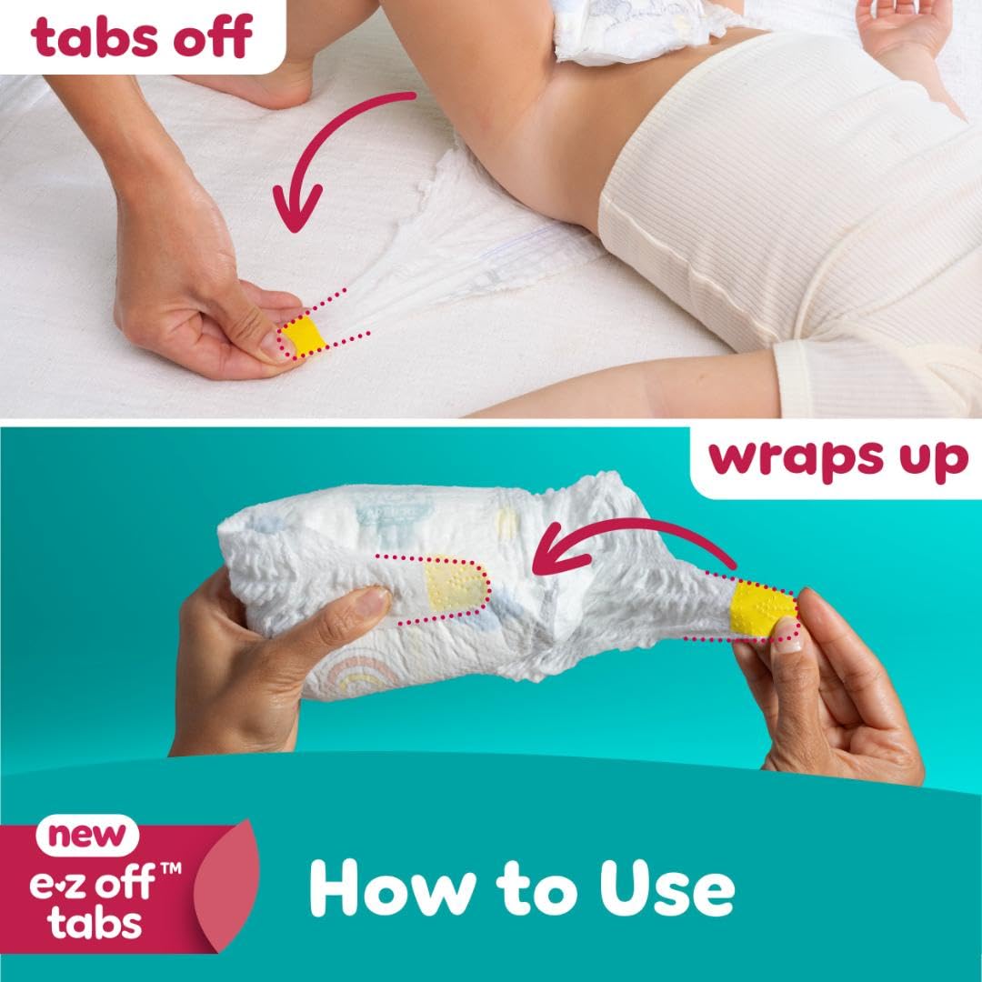 Pampers Diapers - Swaddlers 360° - Size 5, 116 Count, up to 100% Leakproof Comfy Dry Fit, Designed for Easy Changes, Pull On Baby Diaper (Packaging May Vary)