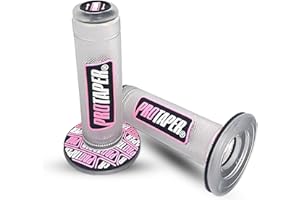 ROMLCBIZ Motorcycle Grips 7/8" 22mm Universal Powersports Dirt Pit Bike Grips Compatible with ATV Pocket Bikes Mini Quads Dirtbike