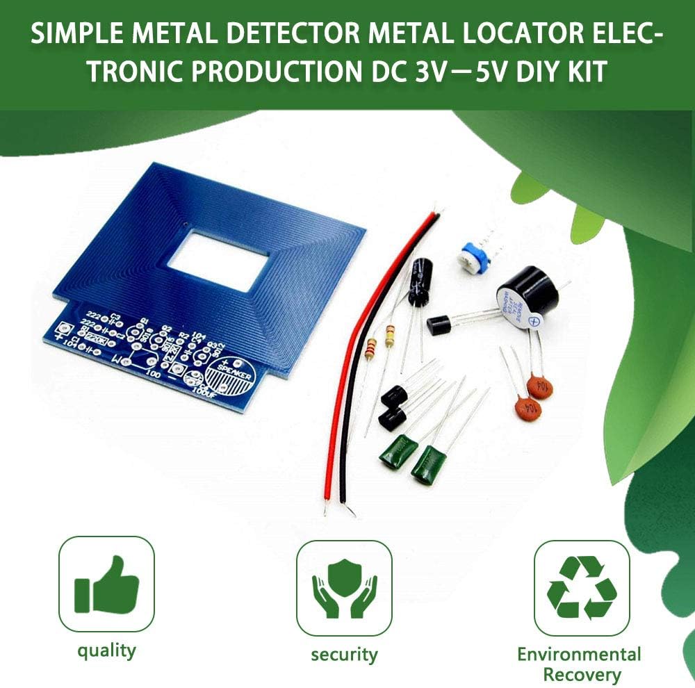 Simple Metal Detector Metal Locator Electronic Production Dc 3vi A5v Diy Kit Environmentally Friendly Materials Patio Lawn Garden Mowers Outdoor Power Tools
