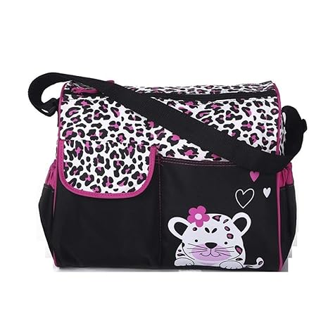 Frabble8 Stylish Waterproof Multifunctional Maternity Nappy Travel Bag for Mothers/Mummy Baby Care Messenger Cum Tote Diaper Bag for Child Infants and New Born (0-4 Years) (Mouse)