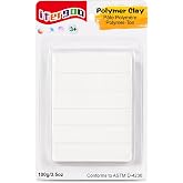 ifergoo 100g White Polymer Clay, 3.5oz Oven Bake DIY Modeling Clay for Kids | White Sculpting Clay for Adults, Easy to Shape, Non-Sticky, Ideal Art Supply for DIY Miniatures, School Projects, Home Decor