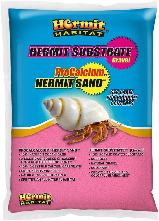 Hermit Habitat Terrarium Sand, 5-Pound, Pink