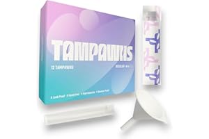 Tampon Flasks 12 Pack (19.2 oz total) - Plastic Flasks - Hidden Liquor Alcohol Flask - Flask for Women - Travel, Cruises, Con