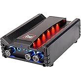 Dual Electronics DBTMA100 Black Micro 2 Channel Class-D Amplifier | 3.5 mm AUX Input | Stereo RCA Outputs | 100 Watts Peak Power | Up to 100ft of Wireless Bluetooth Range