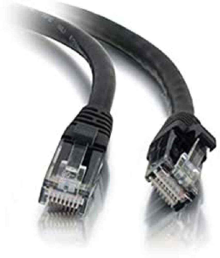 C2G 83185 5M BLACK Cat5e Ethernet RJ45 High Speed Network Cable, LAN Lead Cat5e Unshielded PVC UTP Patch Cable