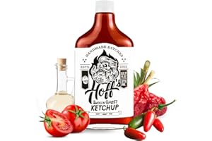 HOFF & PEPPER Hoff and Pepper's Smoken Ghost Ketchup With Ghost Pepper, Jalapeno, Habanero, and Chipotle, NO High Fructose Corn Syrup Ketchup Handmade in Tennessee