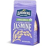 Lundberg Family Farms - Organic California Brown Jasmine Rice, Herbaceous Scent, Clings When Cooked, 100% Whole Grain, High F