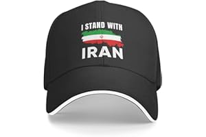 qwumub I Stand with Iran Hat Support Iran Hat Baseball Cap for Men Women Black Navy