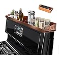 STUTOV Copper Magnetic Stove Top Shelf, 30" Length, Spice Rack Over the Stove, Oven Shelf for Top of Stove, Kitchen Organizer & Seasoning Storage (Brushed Copper)