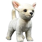 FRANKIEZHOU Realistic Chihuahua Plush, Puppy Dog Stuffed Animals for Kids, Girls Gifts, Hugging Pillow