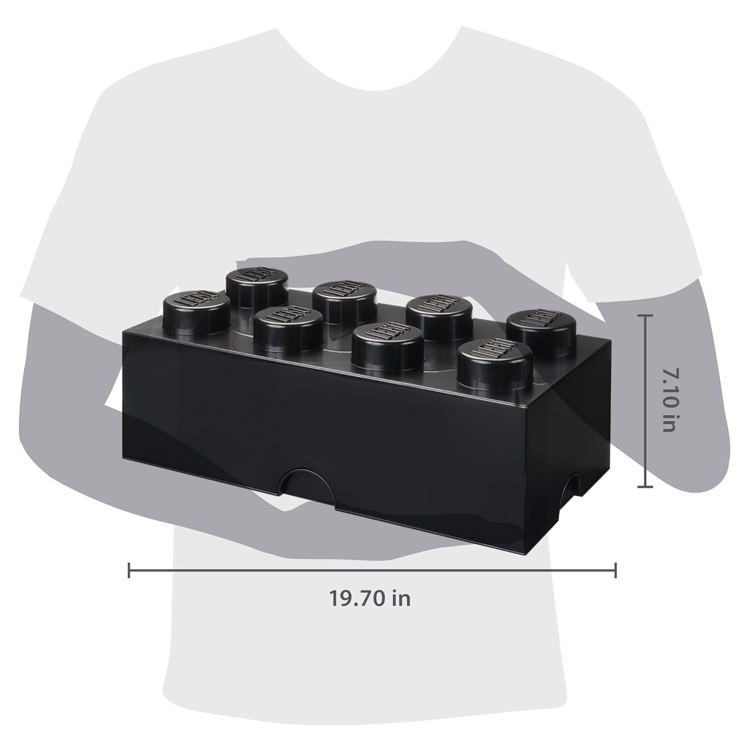 black lego storage box