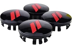 ZORRATIN (Set of 4) 63mm=2.5 inches // Slash Wheel Center Cap Covers HubCap Emblem Badge Trim for Dodge Charger Challenger Durango Hornet Dart R/T SRT Magnum Nitro Journey Caliber Avenger