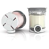 Swirl Pint and Lids Compatible with NC700 Series Ninja Swirl Ice Cream & Soft Serve Makers, BPA-Free & Dishwasher Safe, Grey Lids 4Pack, 16oz Replacement Containers (Gray, 16oz)