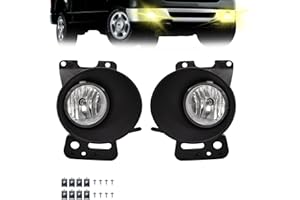 BOXLIGHT Fog Lights Compatible with [2006 2007 2008] Ford F-150/ [2006 2007 2008 2010] Lincoln Mark LT Driving Fog Lamps Pair With H10 12V 42W Bulbs (Clear Lens)