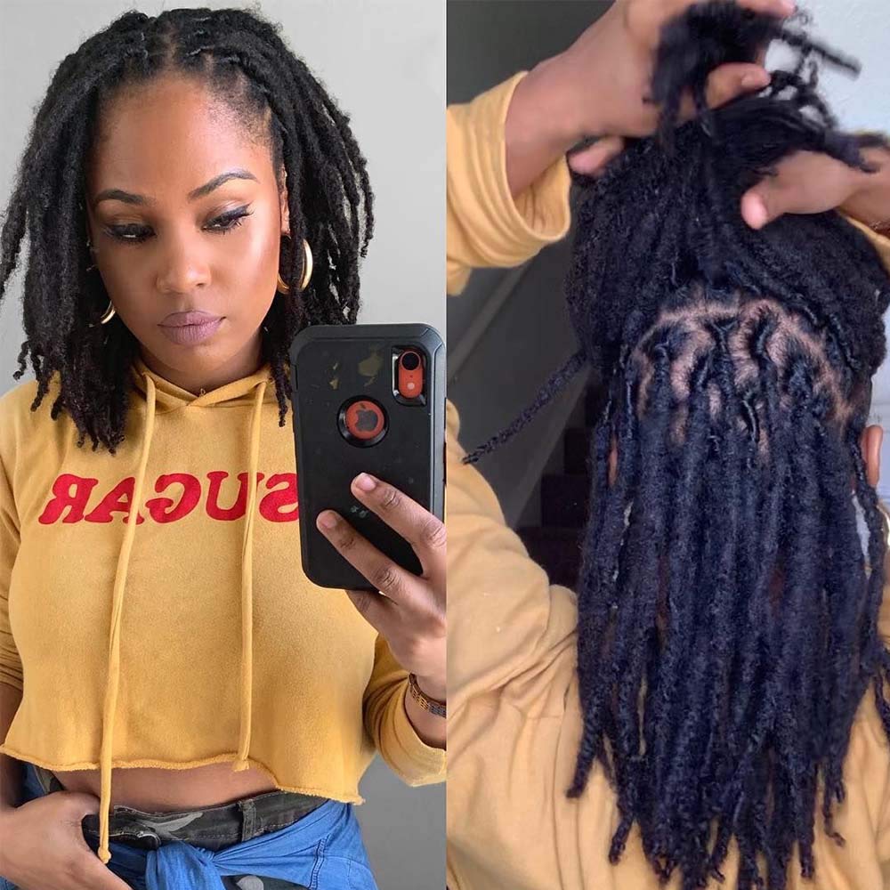Amazon Com Jisheng 100 Hand Made Permanent Loc Extensions Remy
