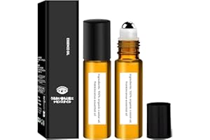 LADDYFOX 2 Pcs Eye Essence Oil Roller Ball Applicator, Castor Oil Eye Roller Ball, Castor Oil Frankincense Rollerball, Castor Oil Roller for Eyes, Dark Circles, Bags Under Eyes