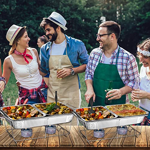 Disposable Chafing Dish Buffet Set, Food Warmers for Parties, Complete