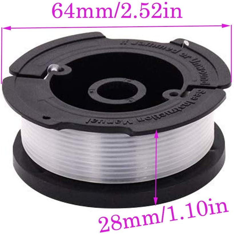 TOPEMAI AF-100 Spool, 0.065" Line String Trimmer Replacement Compatible with Black & Decker AF-100-3ZP GH900 GH600 String Trimmer(8 Pack+2 Spool Cap and Spring) : Garden & Outdoor