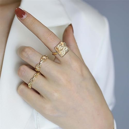 Engagement Rings for Women Set Personality 3pc Ring Style Ring