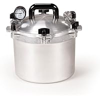 All American Canner Pressure Cooker, 10.5 qt, Silver