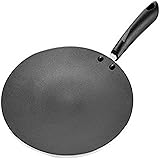 Eris Concave Griddle Tava, 10.25-Inch, Black