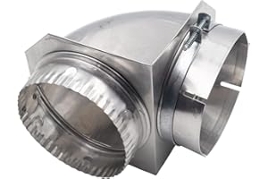 Supplying Demand 60631 4 Inch Aluminum Duct 90 Degree Close Elbow