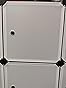 armadio salvaspazio guardaroba camera da letto cabina componibile pieghevole plastica per vestiti piccoli spazi modulare bambini basso (1 divisione x 1
