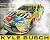 AUTOGRAPHED 2015 Kyle Busch #18 M&Ms Racing (Crispy Edge) BURNOUT Signed 8X10 Picture NASCAR Hero Card with COA