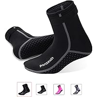 Panzexin 3mm Neoprene Diving Socks, Wetsuit Socks Sand-Proof Scuba Snorkeling Fins Socks for Open Water Swimming
