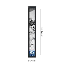 ArtToFrames 4x33 Inch Black Picture Frame, This