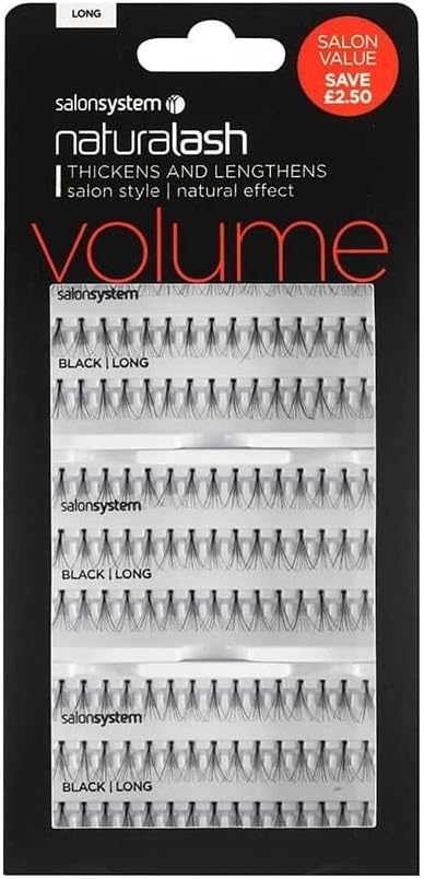 Salon System Individual Lashes Black Long Value Pack