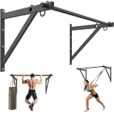 Wall Mounted Pull Up Bar, 51''/36'' Chin Up Bar | 500LBS Capacity, Reinforced Thick Metal Construction, Joist Mounted, Easy to Install, Strength Training Pull-Up Bars