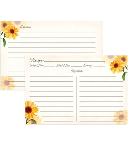 plastic sleeves for 4x6 recipe cards Amazon.com: HVSWLY 100PCS Recipe Card Protectors main image 0
