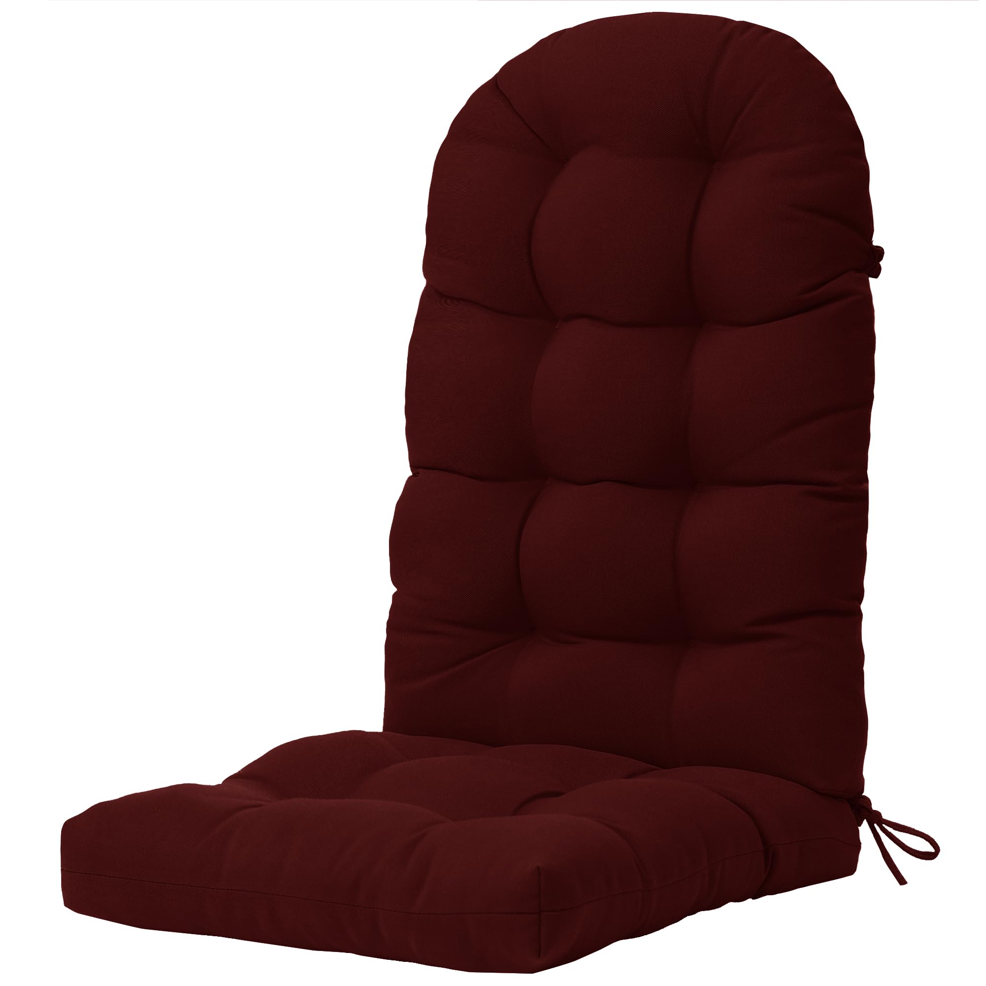 YEFU Adirondack Chair Cushion, Rocking Chair Cushions High Back, Thickened Patio Chair Pad for Indoor and Outdoor, 49x20x4.7 Inch, Burgundy Image