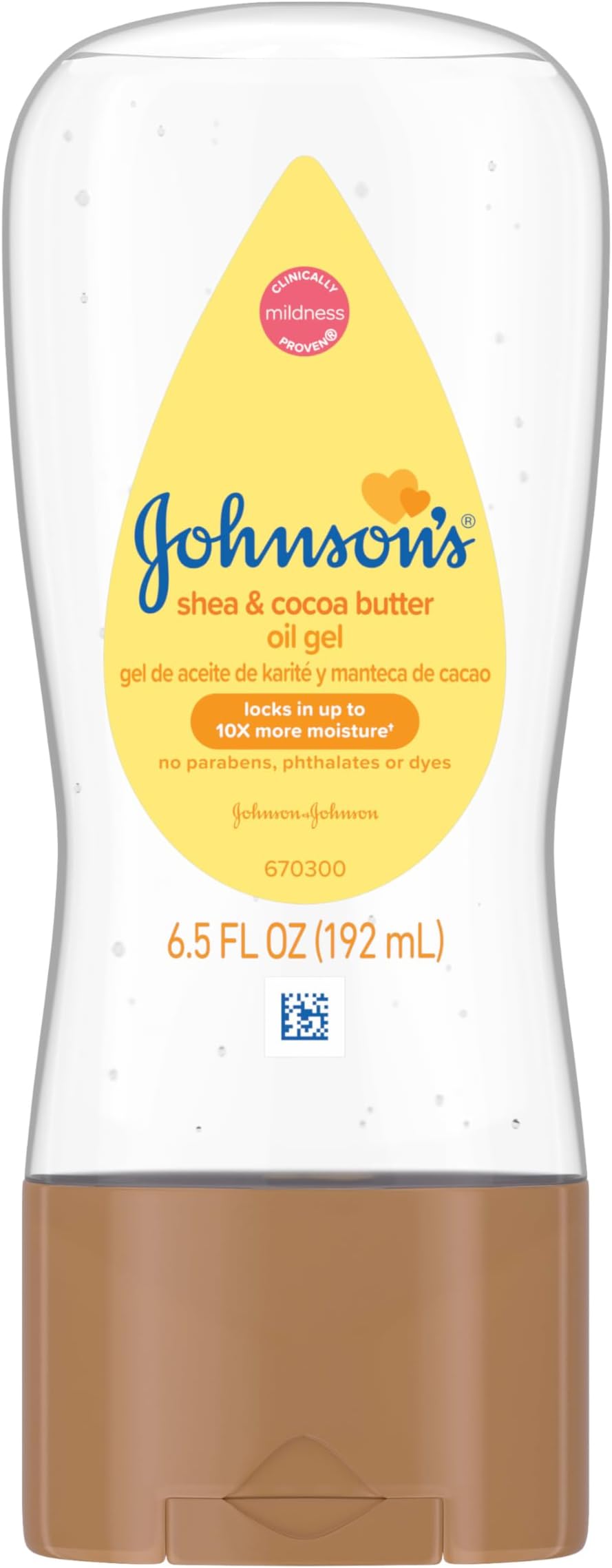Johnson's Baby Oil Gel Enriched With Shea & Cocoa Butter 6.5 fl oz