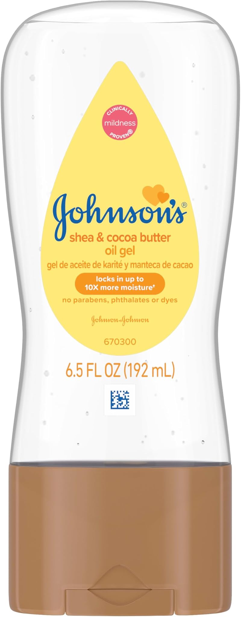 Johnson's Baby Oil Gel Enriched With Shea & Cocoa Butter 6.5 fl oz