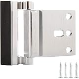 Amazon Basics Door Reinforcement Lock - 1-Pack, Brushed Nickel