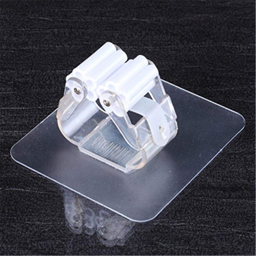 Portascope Da Parete In Acciaio Inox | 5 Ganci E 8 Clip | Organizzatore Per Scope E Utensili - Foto 2