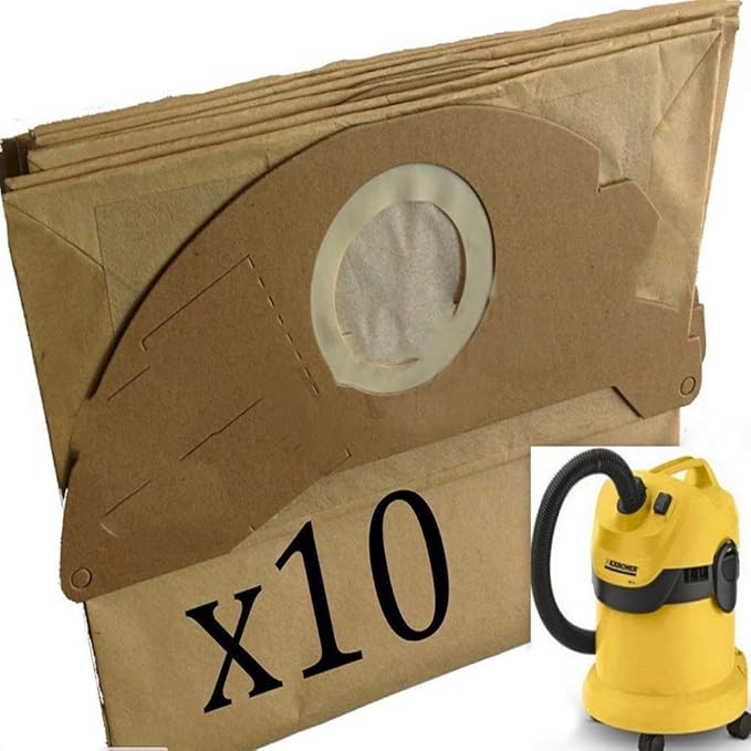 For Karcher 10 X Strong Dust Bags WD2.200 MV2 IPX4 WD2240 Vacuum
