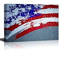 Canvas Wall Art Flag Day Theme Canvas Prints Home Artwork Decoration for Living Room Bedroom - 12x18 inches