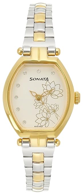 Wedding Analog Silver Dial Womens Watch -NK8083BM01