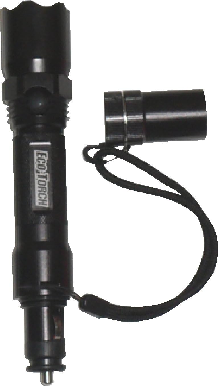 12v Rechargeable LED Flashlight, 150 Lumens, Built in 12V DC Adapter
