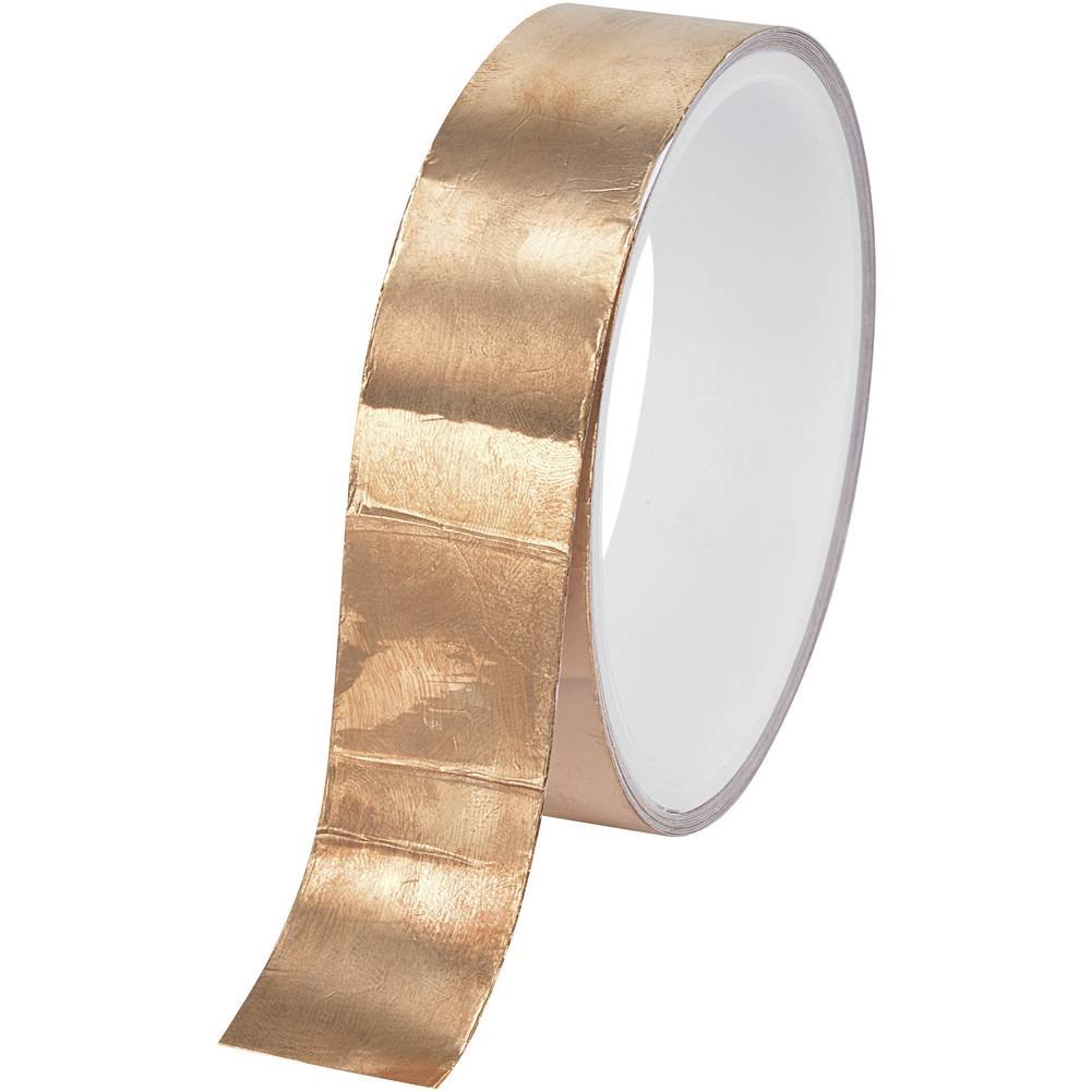 TRU Components CFT-25/10M 1564013 Copper Tape CFT-25 Copper (L x W) 10 m x 25 mm Pack of 1
