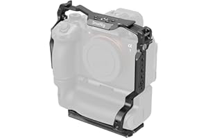 SmallRig A1 II / A9 III Camera Cage for Sony Alpha 1 II/Alpha 9 III with VG-C5 Vertical Grip, Secure Three-Point Locking, wit