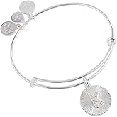 Alex and Ani Initial I Pave Starburst Texture Bangle